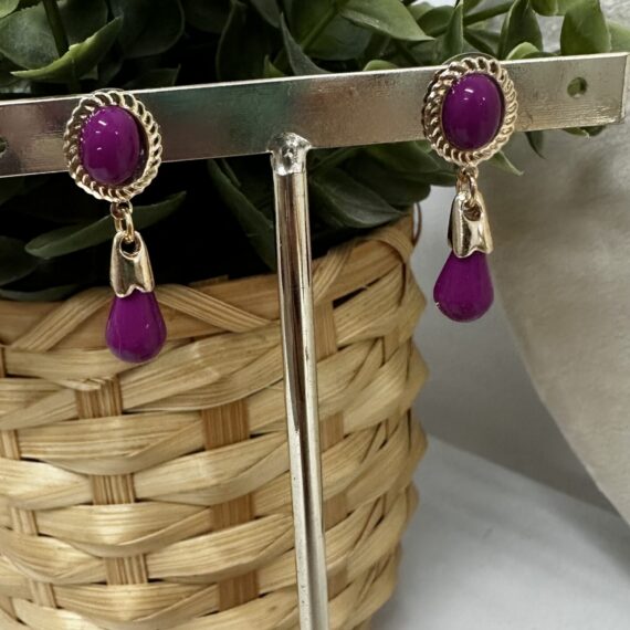 Pendientes corales niña Buganvilla.