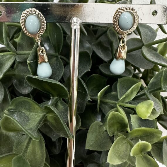 Pendientes corales niña Verde Menta.
